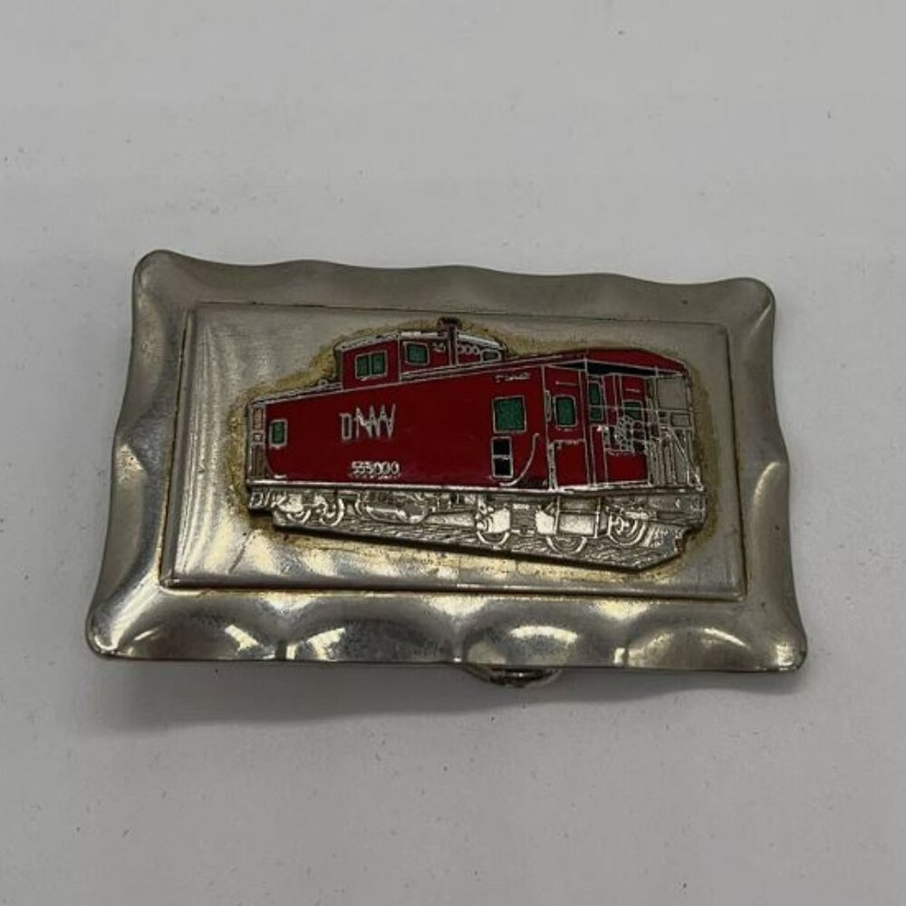Vintage Train Caboose NW Belt Buckle
